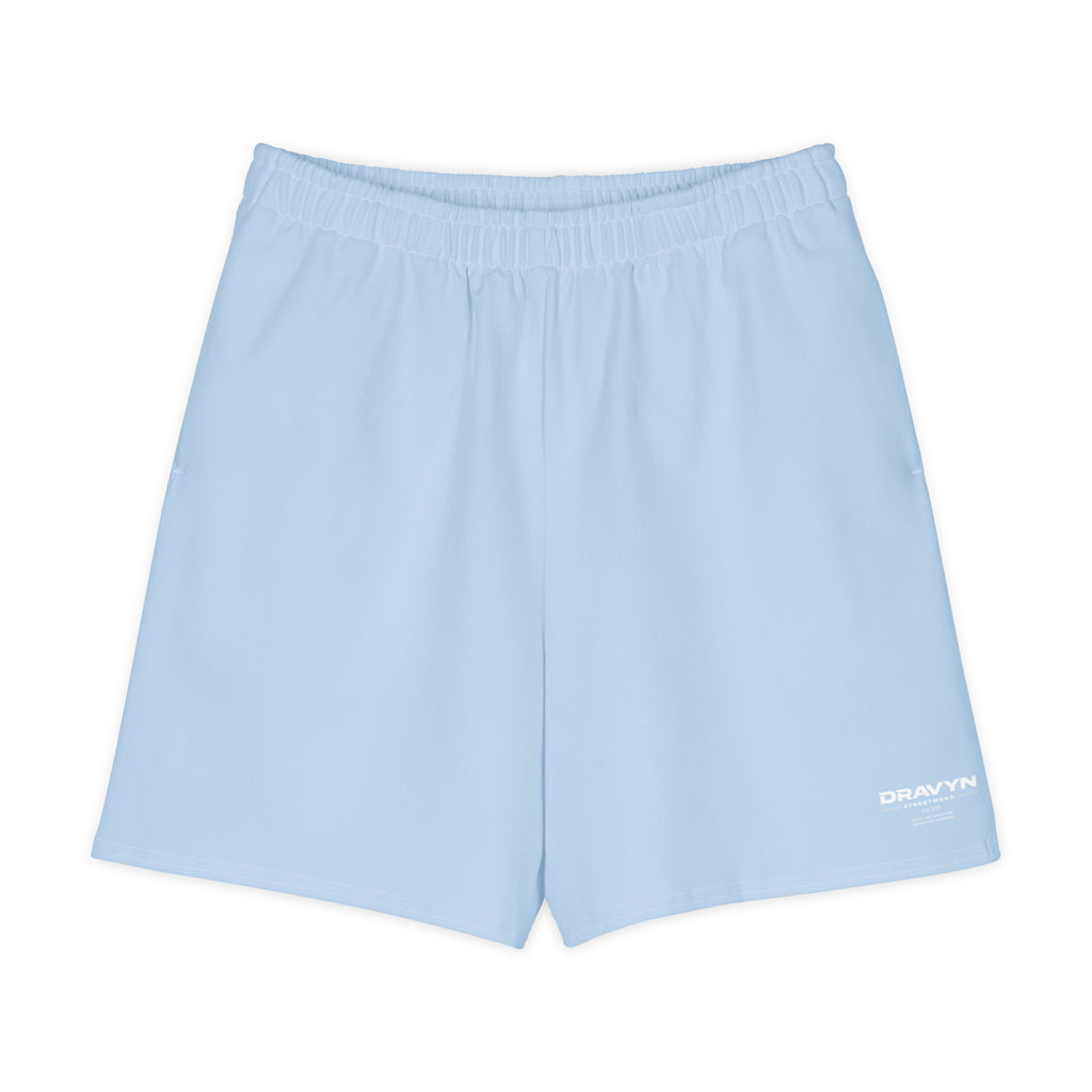DRAVYN cotton long shorts lichtblauw oversized streetwear