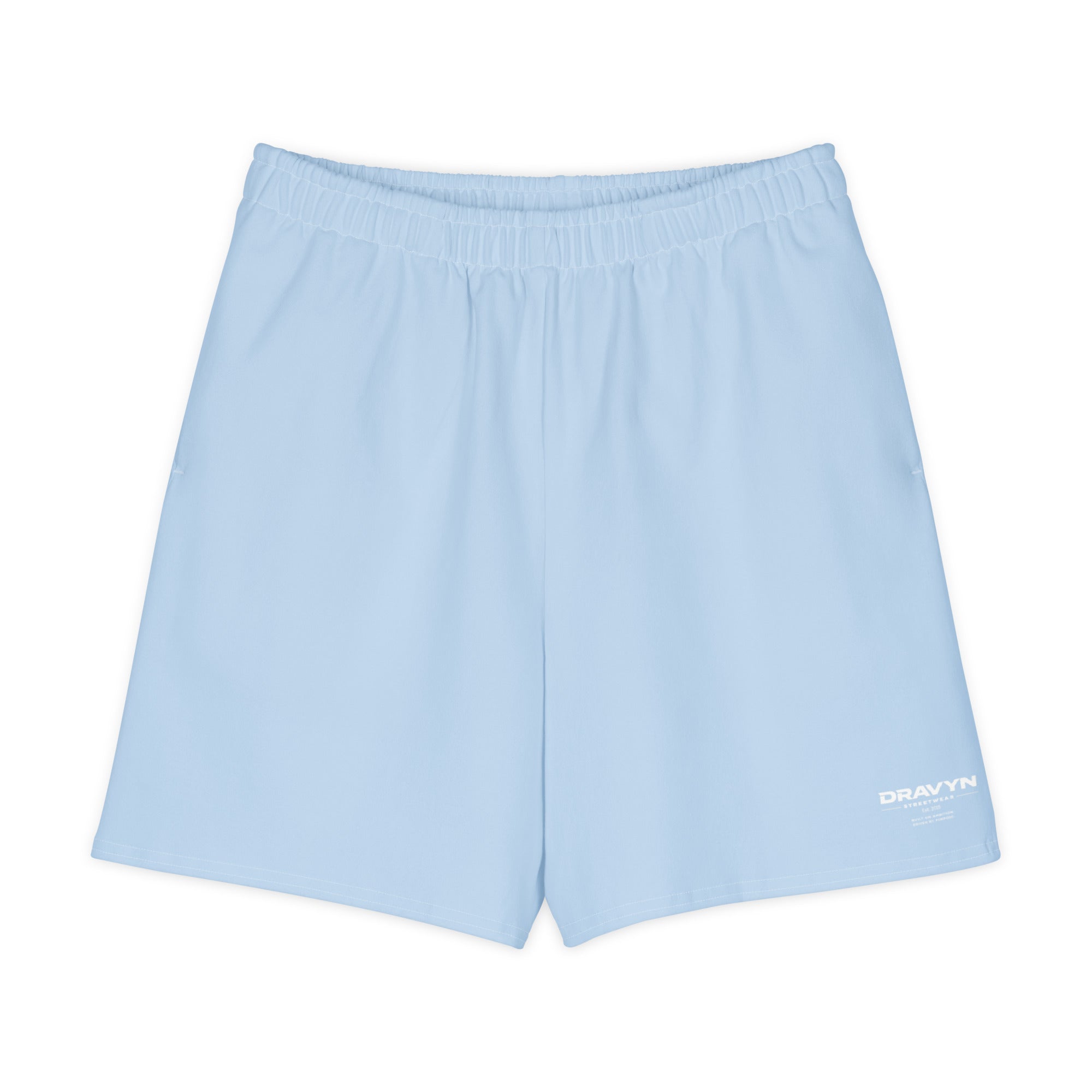 DRAVYN cotton long shorts lichtblauw oversized streetwear