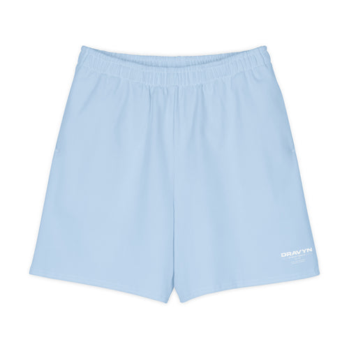 DRAVYN cotton long shorts lichtblauw oversized streetwear