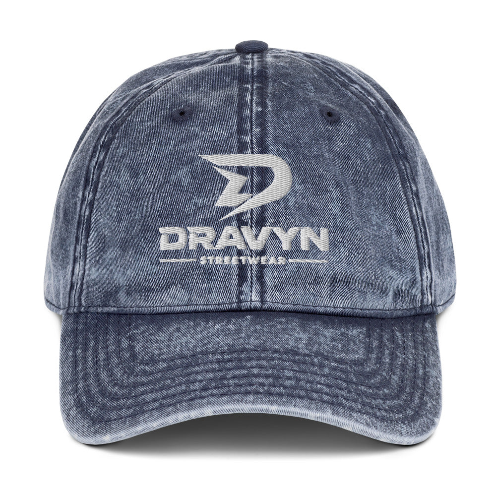 DRAVYN washed blue vintage baseball cap streetwear