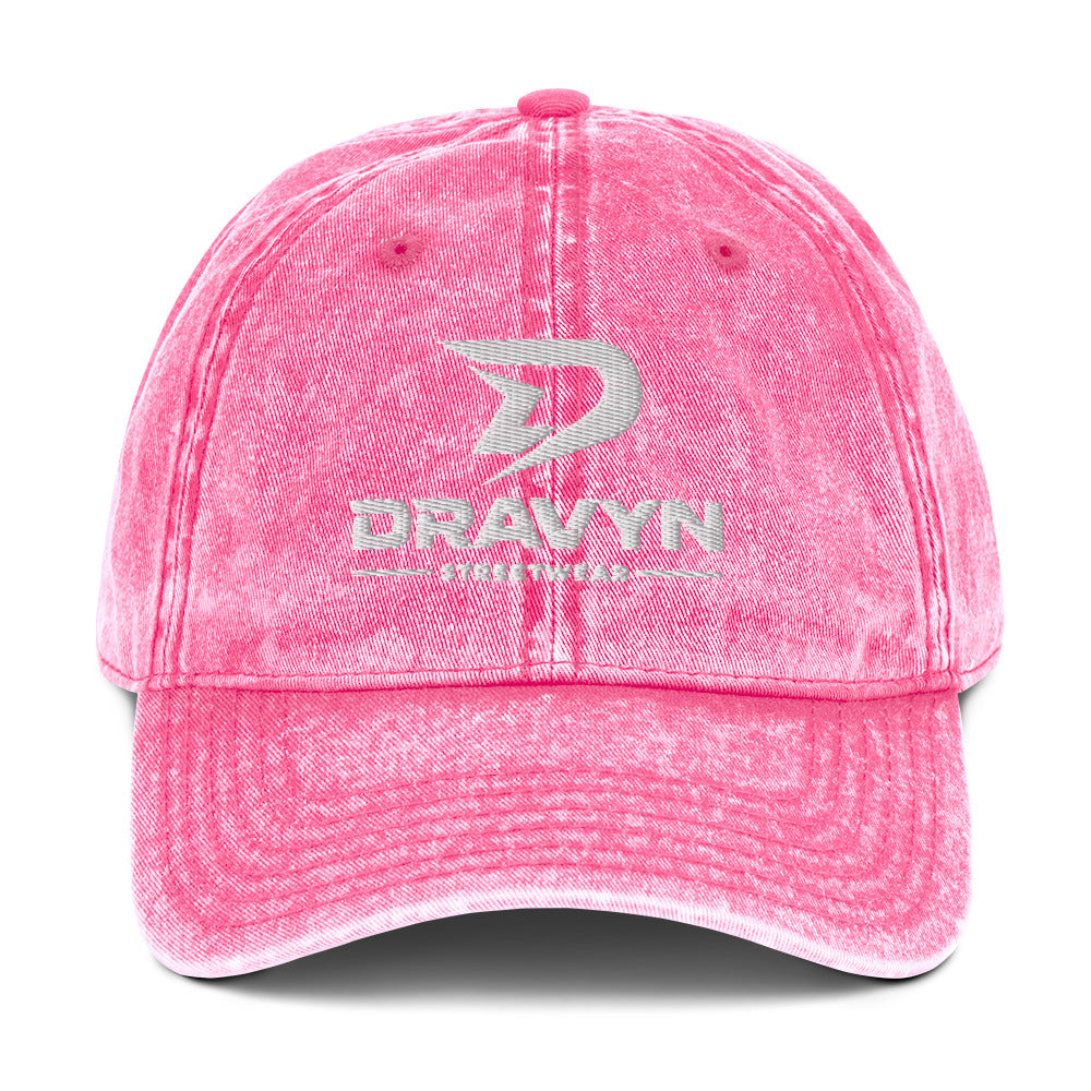 DRAVYN pink vintage baseball cap oversized streetwear style